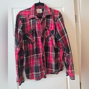 Op Lightweight Plaid Button Down